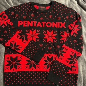Pentatonix black and red sweater XL